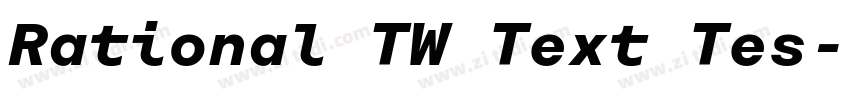 Rational TW Text Tes字体转换 Rational TW Text Tes字体转换